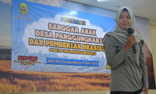 Meriahnya Peresmian Sanggar Anak Desa Panggungharjo