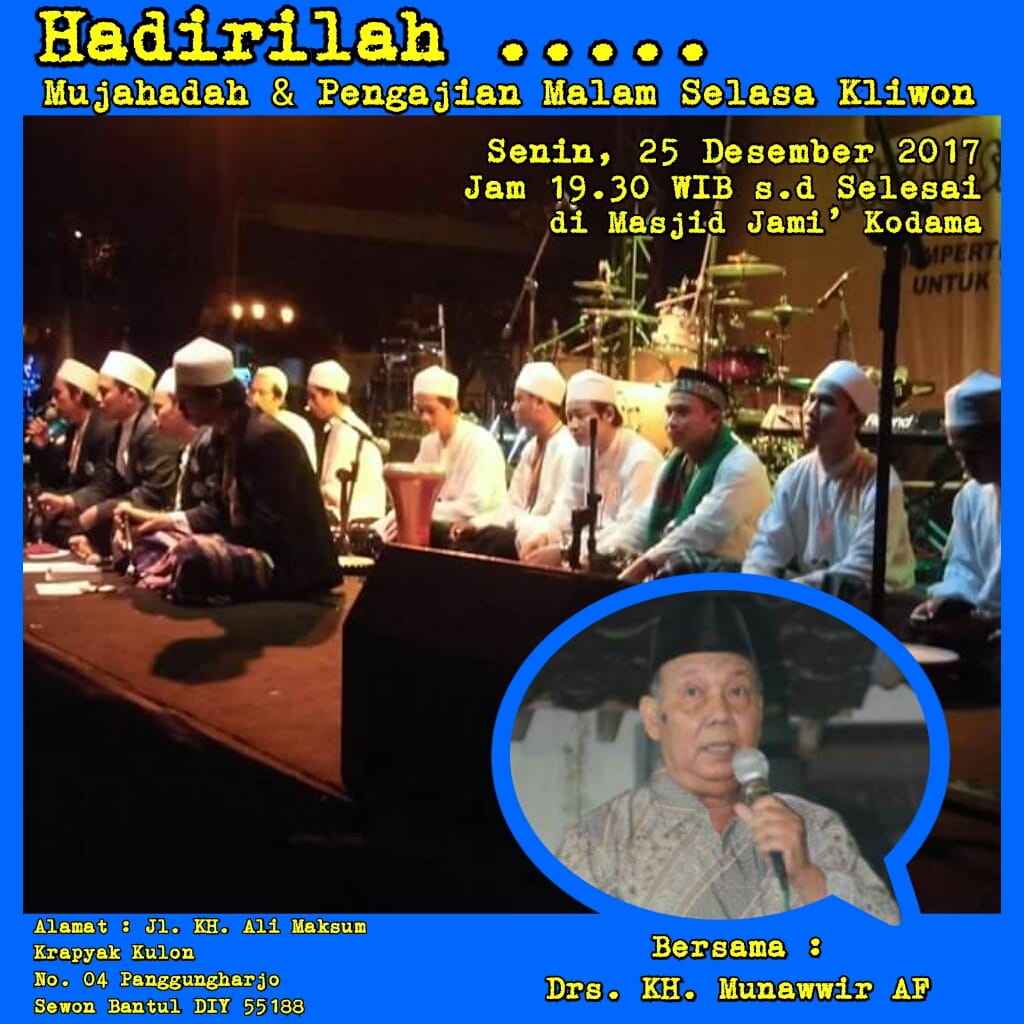 Mujahadah & Pengajian Malam Selasa Kliwon