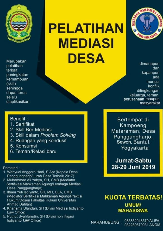 Pelatihan Mediasi Desa