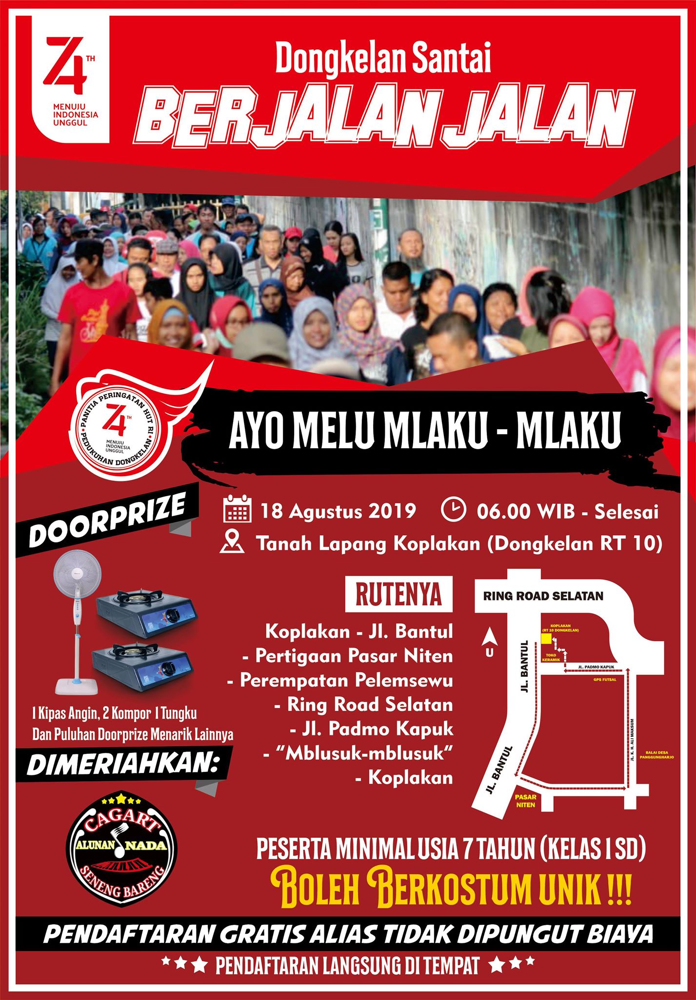 Dongkelan Santai Berjalan-jalan