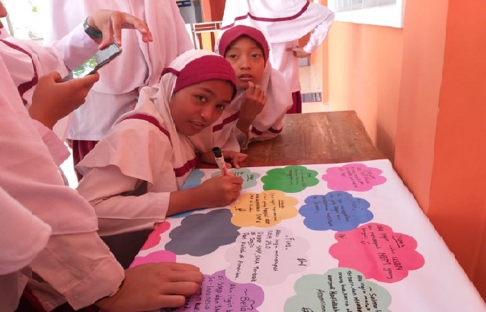 Tahun Baru Islam, Siswa-Siswi SDIT BAIK Menulis Doa Harapan