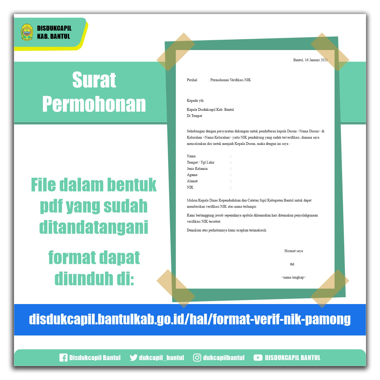 Pengisian Lowongan Ulu-ulu dan Dukuh Jaranan Kalurahan Panggungharjo