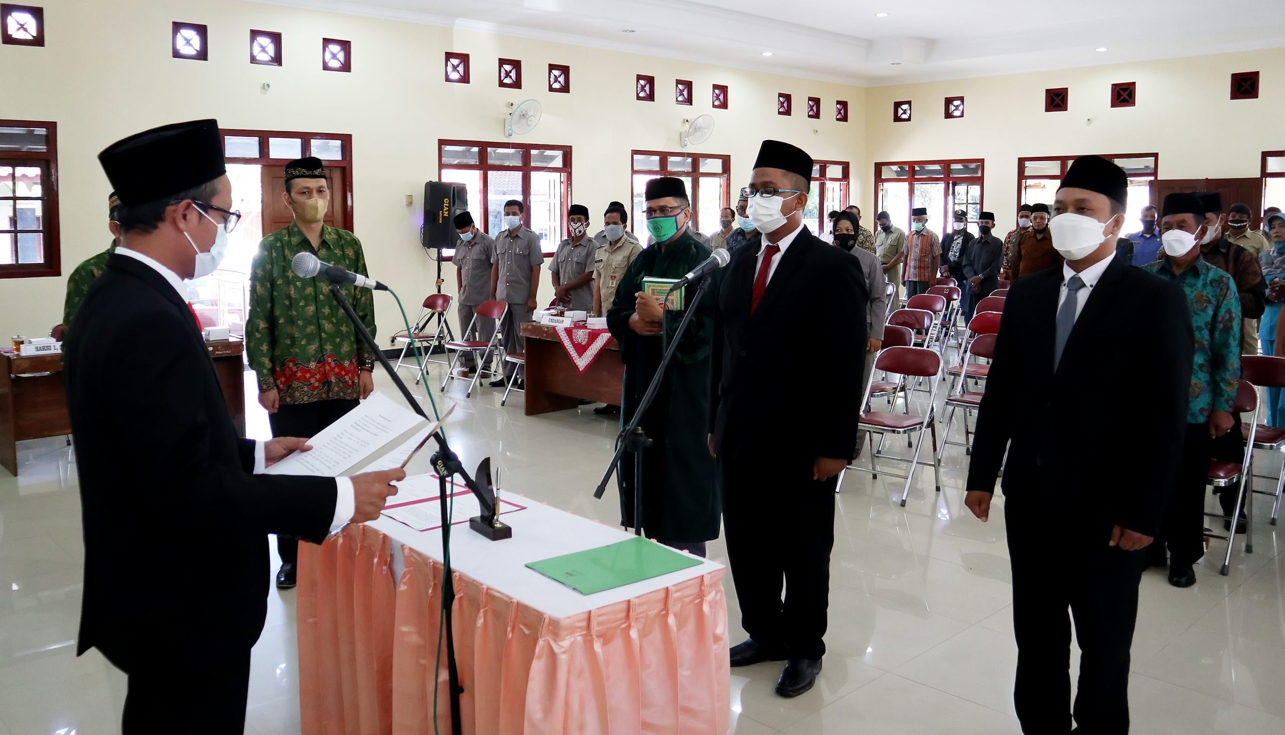 Pelantikan Pamong Kalurahan Panggungharjo Ulu Ulu dan Dukuh Jaranan