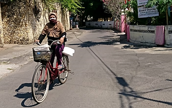 Distribusi Bansos Beras di Panggungharjo Lancar