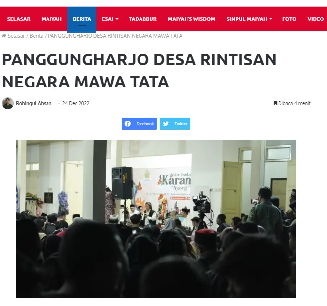 Panggungharjo Desa Rintisan Negara Mawa Tata