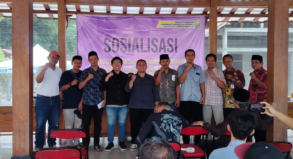 Pemerintah Kalurahan Panggungharjo Gelar Sosialisasi Lowongan Dukuh, Warga Antusias Hadiri Acara